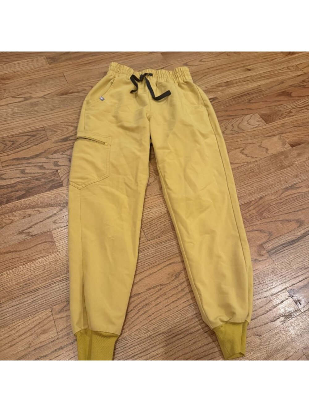 Figs Womens Mustard Yellow #1969 Jogger Pants Scrubs XXS Petite
